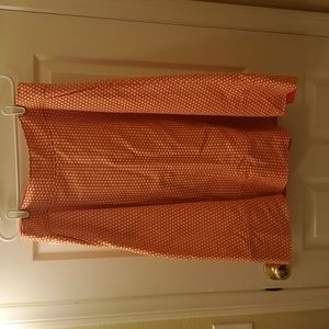 Pink polka dot skirt